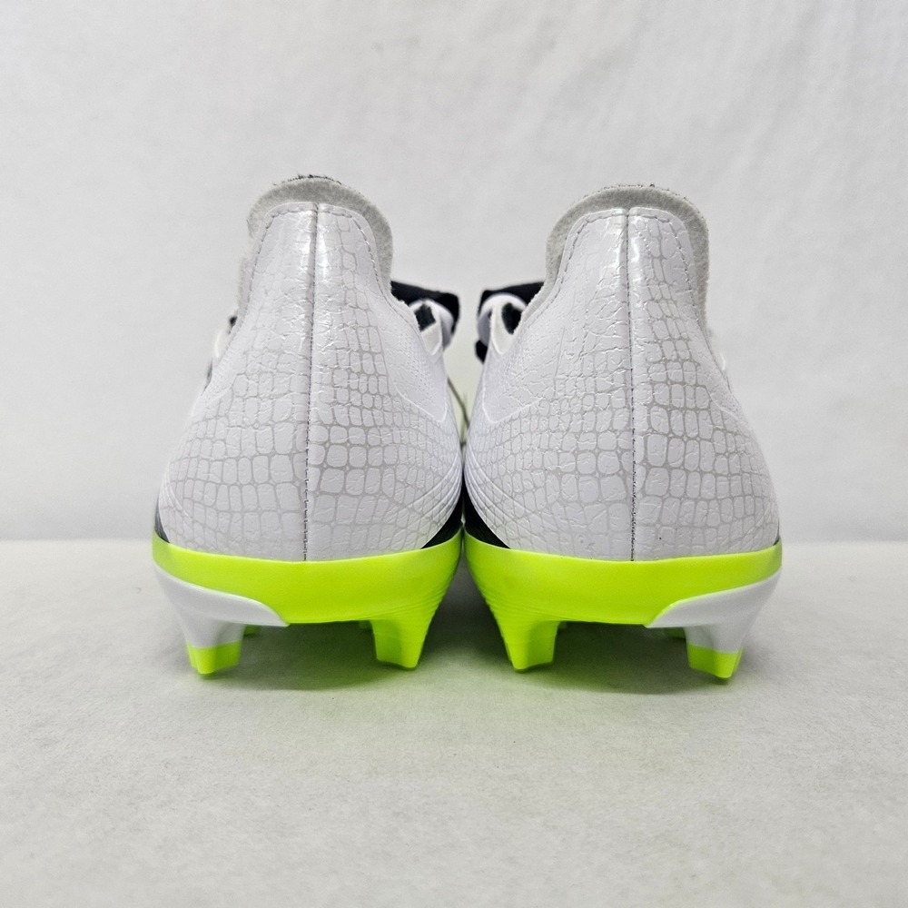 Adidas Predator League FT FG/MG Soccer Cleats JI1111 White Yellow Men Size 12 - Picture 6 of 10
